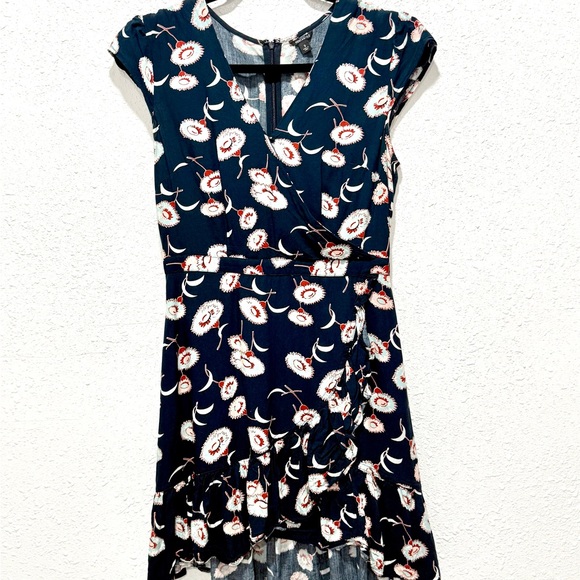 J. Crew Mercantile Floral Faux Wrap Mini Dress 2 - Picture 5 of 15